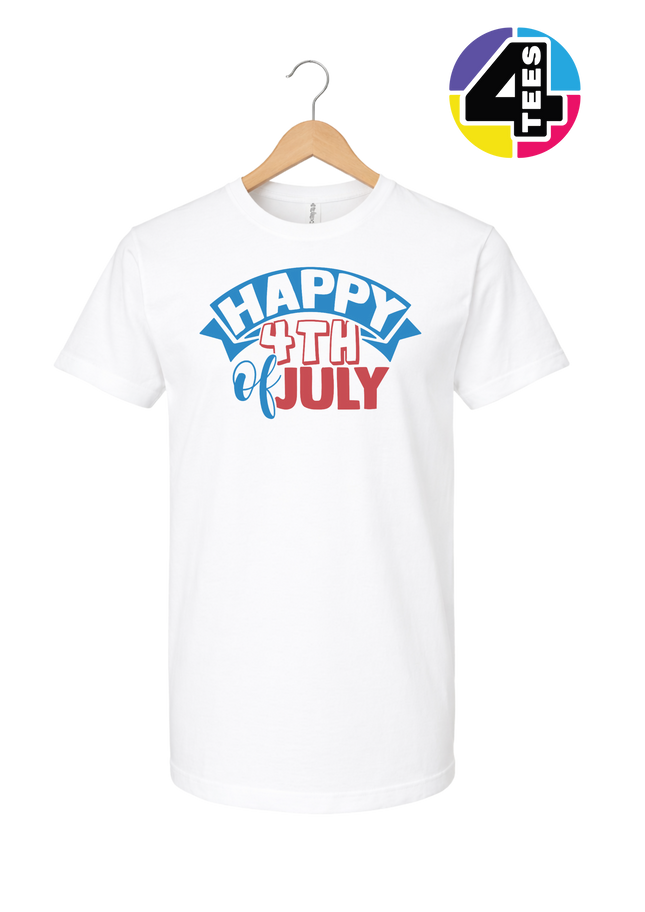 Happy 4th of July Banner Tee