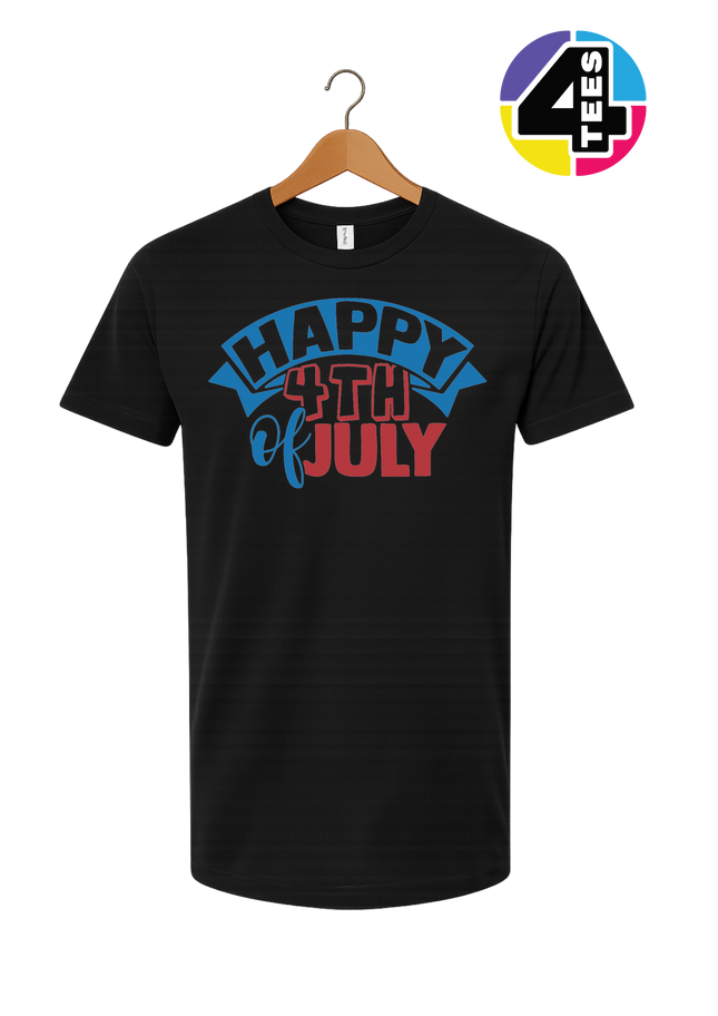 Happy 4th of July Banner Tee