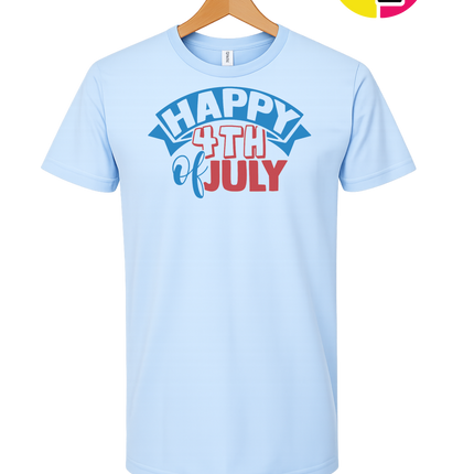 Happy 4th of July Banner Tee