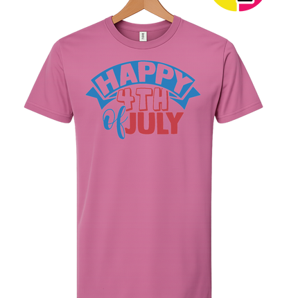 Happy 4th of July Banner Tee