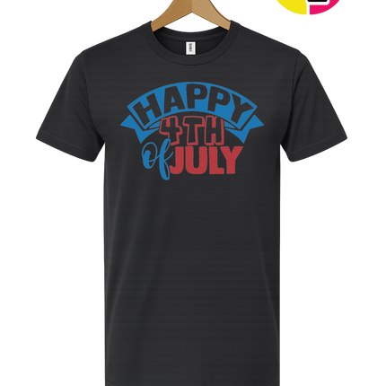 Happy 4th of July Banner Tee
