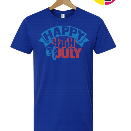 Happy 4th of July Banner Tee