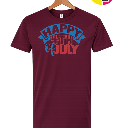Happy 4th of July Banner Tee