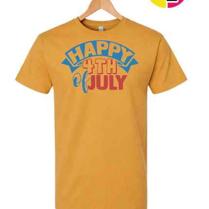 Happy 4th of July Banner Tee