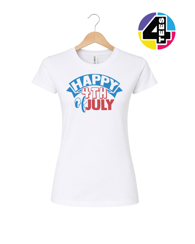 Happy 4th of July Banner Women's Tee