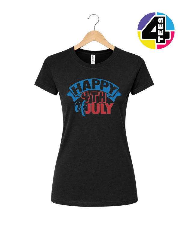Happy 4th of July Banner Women's Tee