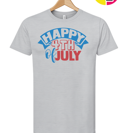 Happy 4th of July Banner Tee