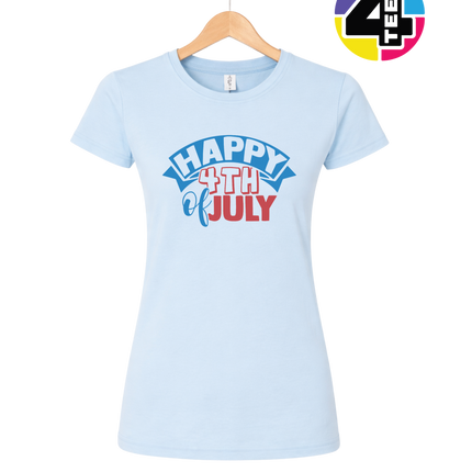 Happy 4th of July Banner Women's Tee