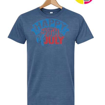 Happy 4th of July Banner Tee