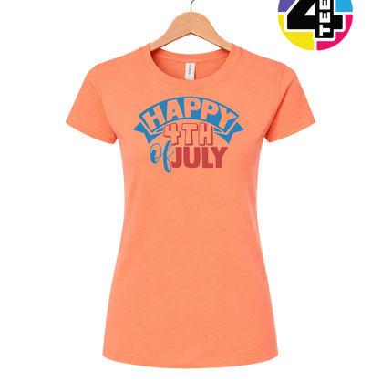 Happy 4th of July Banner Women's Tee