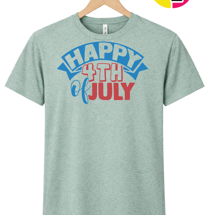 Happy 4th of July Banner Tee