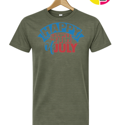 Happy 4th of July Banner Tee