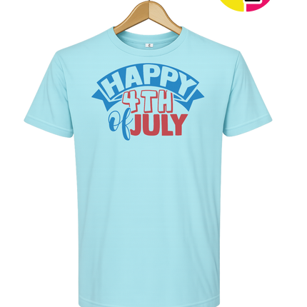 Happy 4th of July Banner Tee
