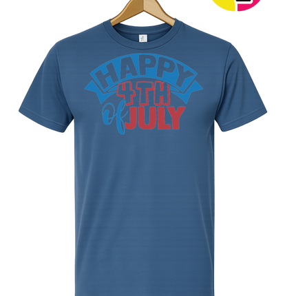 Happy 4th of July Banner Tee