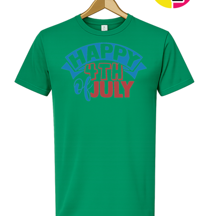 Happy 4th of July Banner Tee