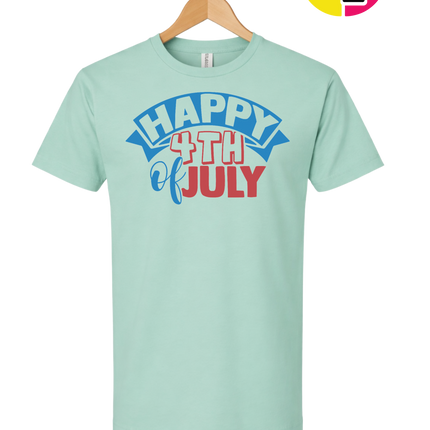 Happy 4th of July Banner Tee