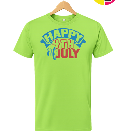 Happy 4th of July Banner Tee