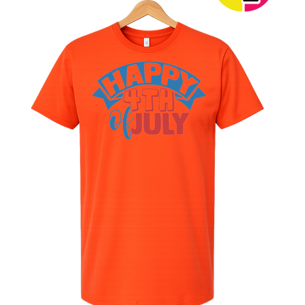 Happy 4th of July Banner Tee