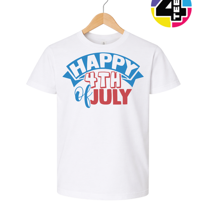 Happy 4th of July Banner Youth Tee