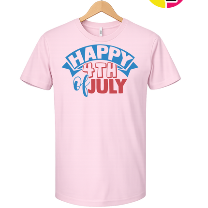 Happy 4th of July Banner Tee