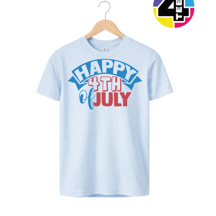Happy 4th of July Banner Youth Tee