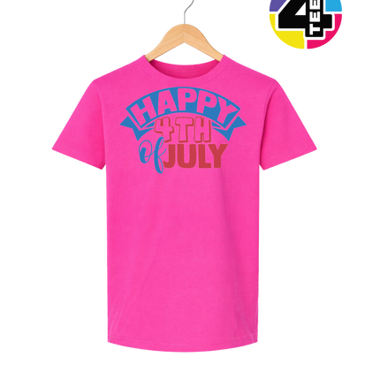 Happy 4th of July Banner Youth Tee