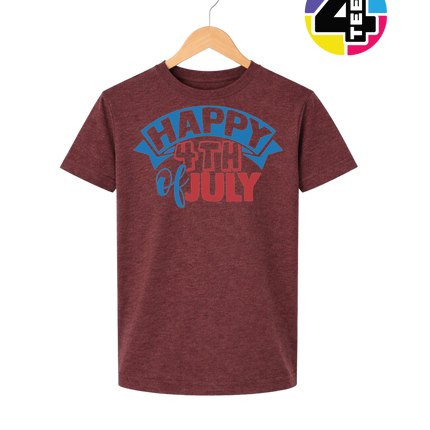 Happy 4th of July Banner Youth Tee