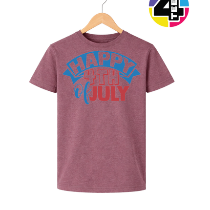 Happy 4th of July Banner Youth Tee