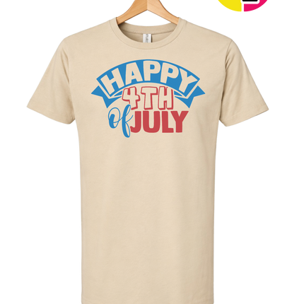 Happy 4th of July Banner Tee