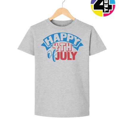 Happy 4th of July Banner Youth Tee