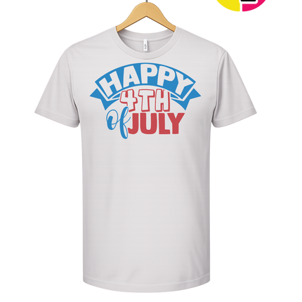 Happy 4th of July Banner Tee
