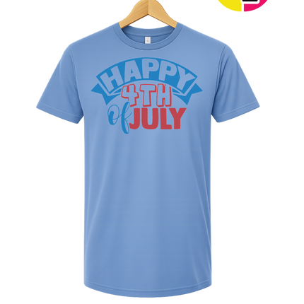 Happy 4th of July Banner Tee
