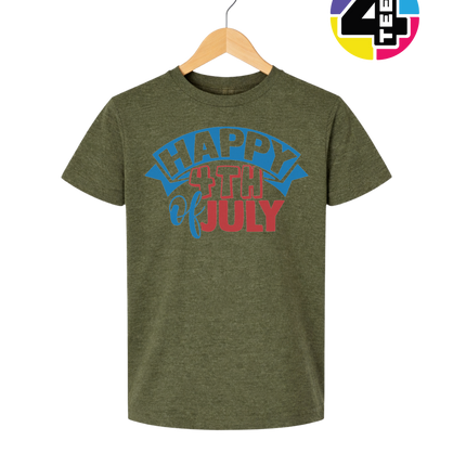 Happy 4th of July Banner Youth Tee