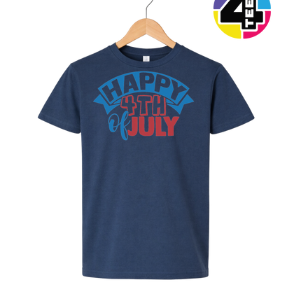 Happy 4th of July Banner Youth Tee