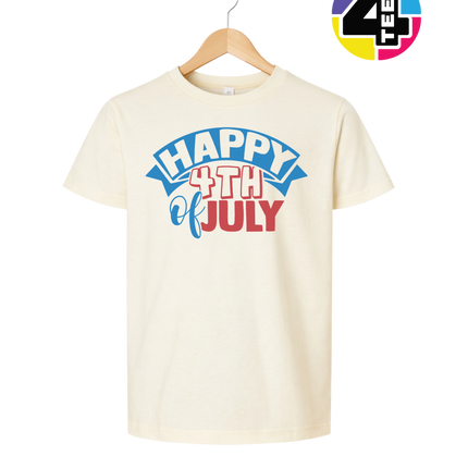 Happy 4th of July Banner Youth Tee