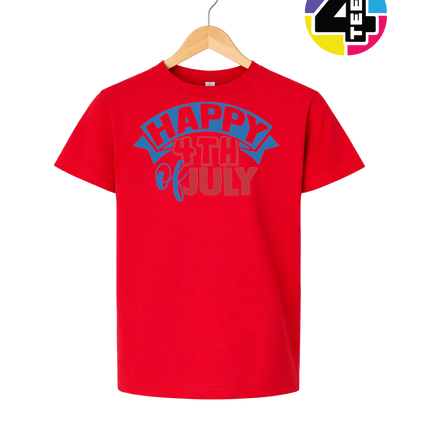 Happy 4th of July Banner Youth Tee