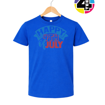 Happy 4th of July Banner Youth Tee