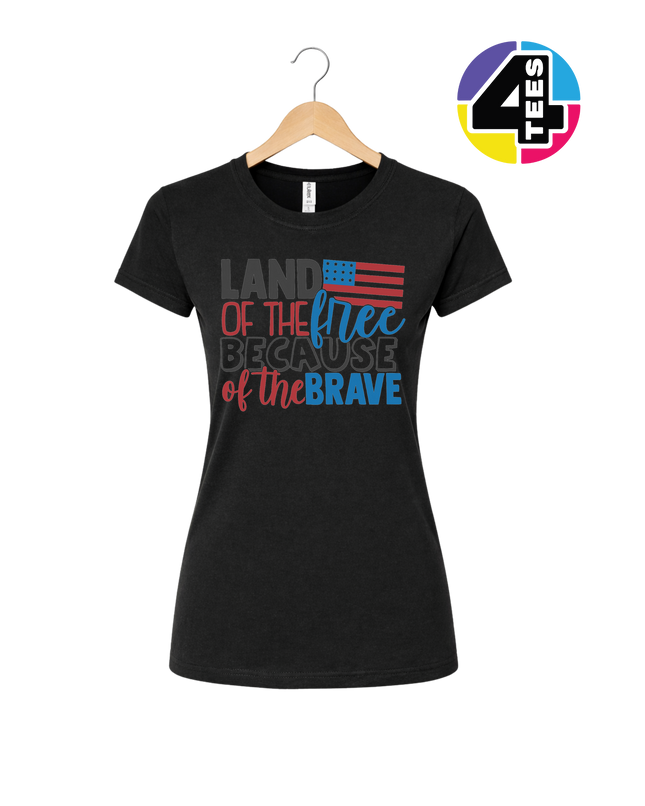 Land of the Free Brave Women's Tee