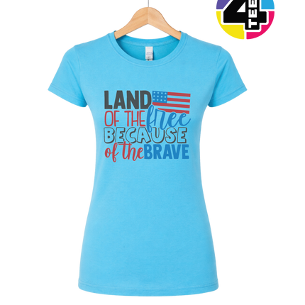 Land of the Free Brave Women's Tee