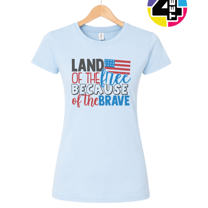 Land of the Free Brave Women's Tee