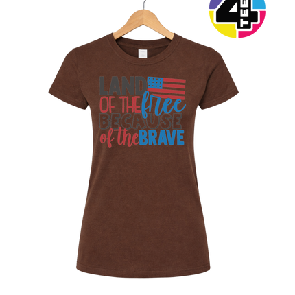 Land of the Free Brave Women's Tee