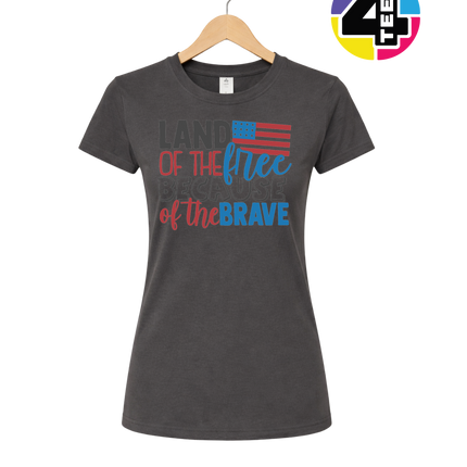 Land of the Free Brave Women's Tee
