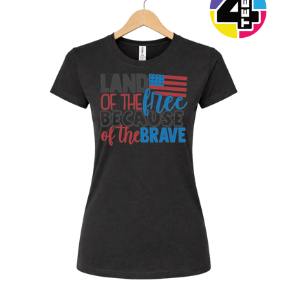 Land of the Free Brave Women's Tee