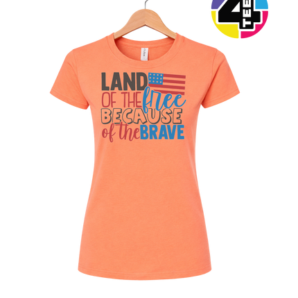 Land of the Free Brave Women's Tee