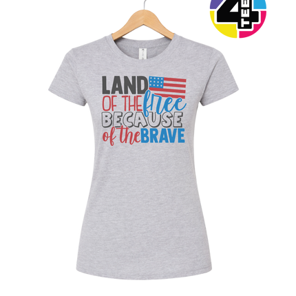Land of the Free Brave Women's Tee