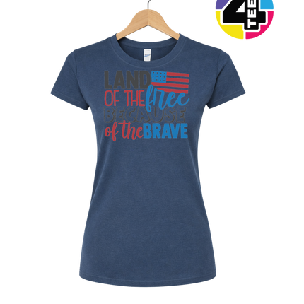 Land of the Free Brave Women's Tee