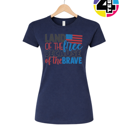 Land of the Free Brave Women's Tee