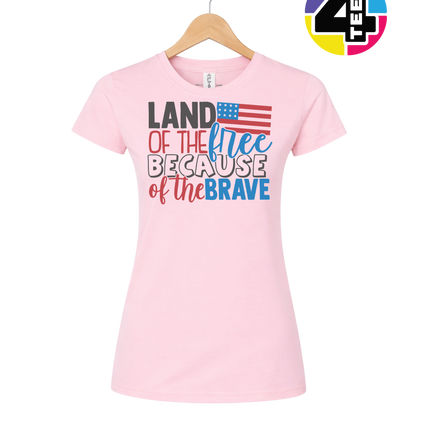 Land of the Free Brave Women's Tee