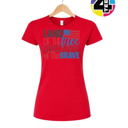 Land of the Free Brave Women's Tee