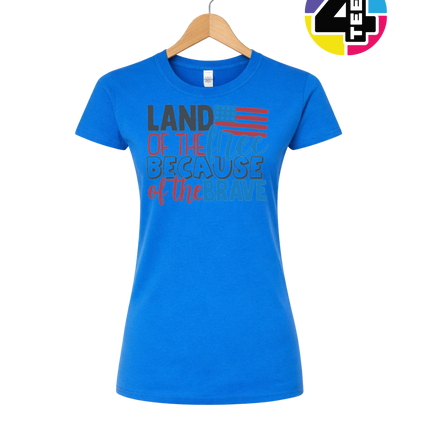 Land of the Free Brave Women's Tee